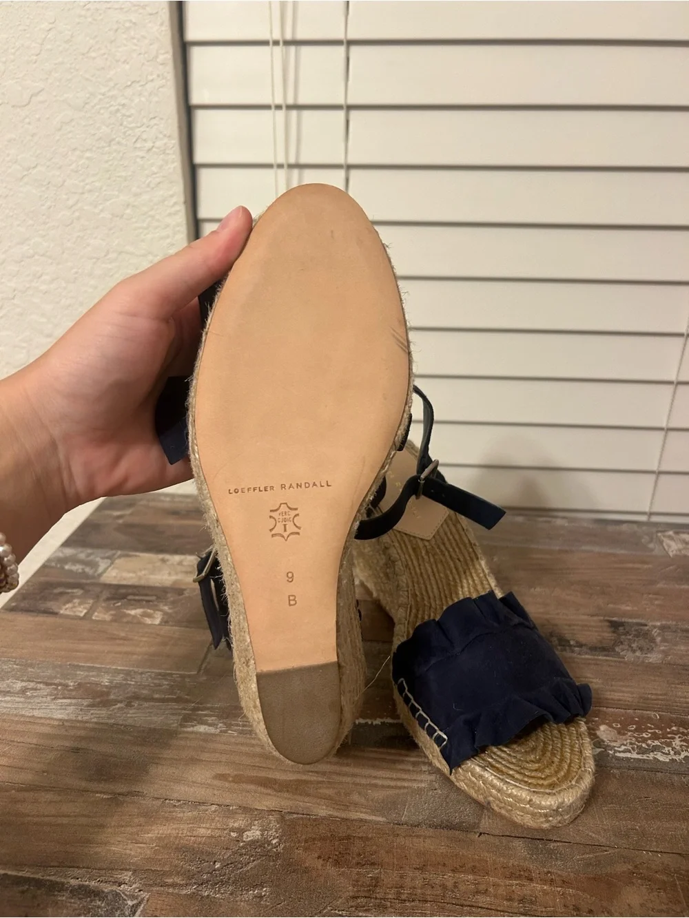 Loeffler Randall Navy Espadrille Wedge